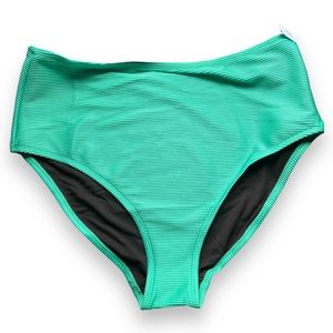 Fashion to Figure NWOT Ribbed Swim Bottoms